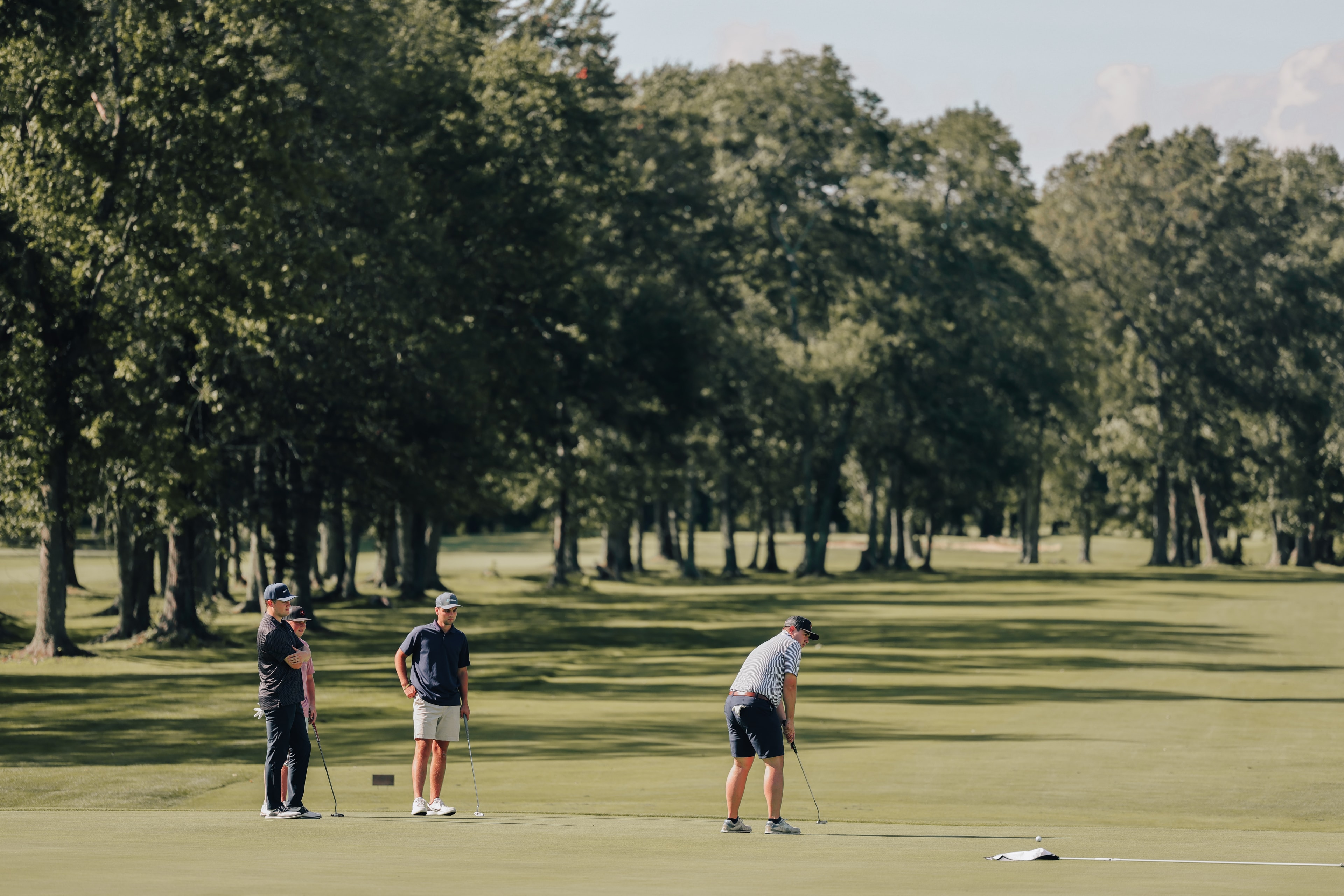 Golfers on the green