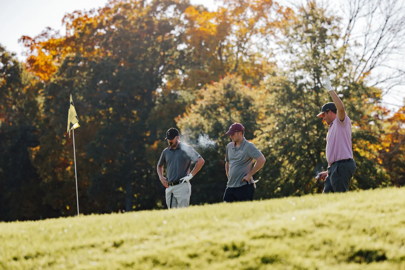 Offscript members on the course