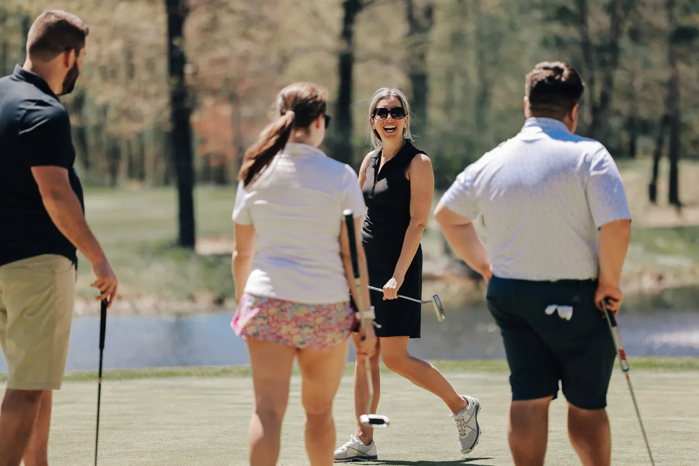 Offscript members on the course