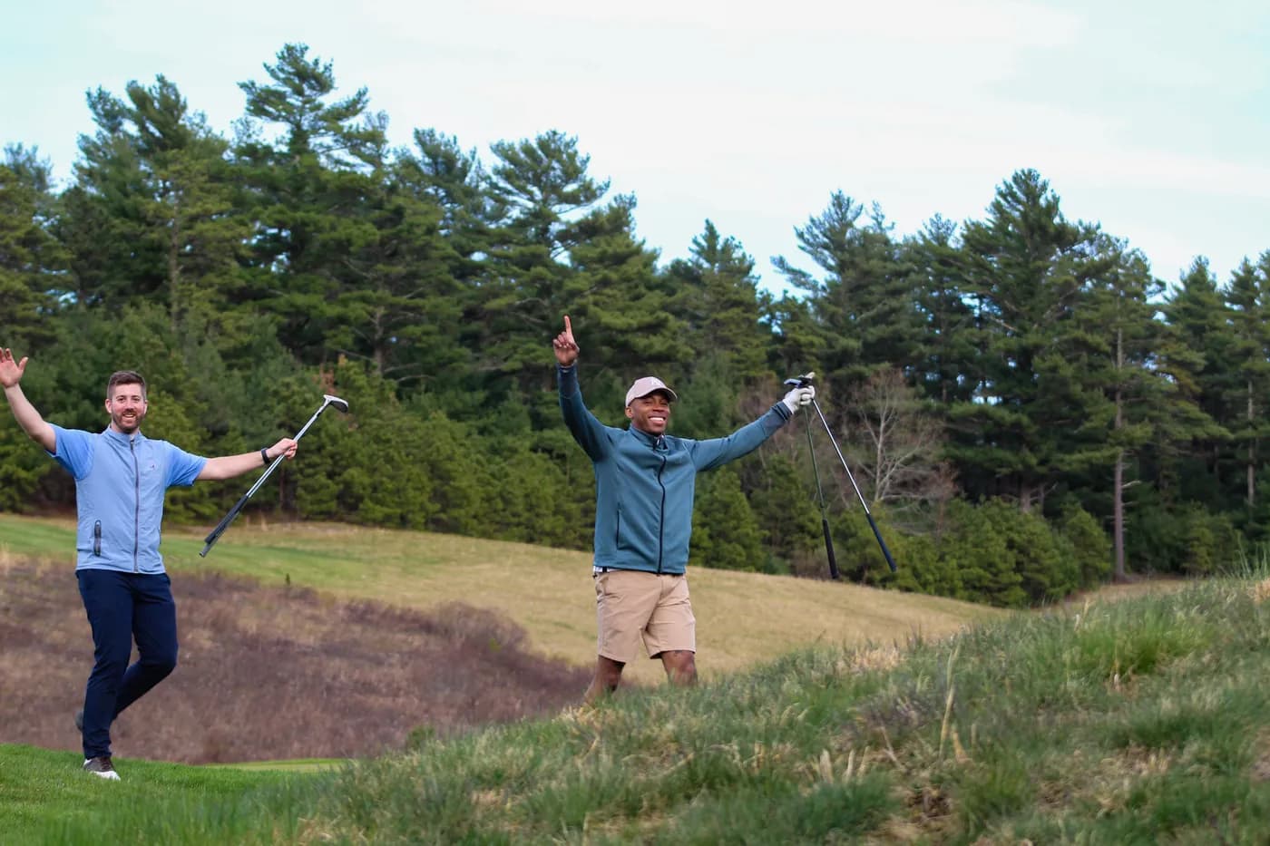 Offscript members on the course