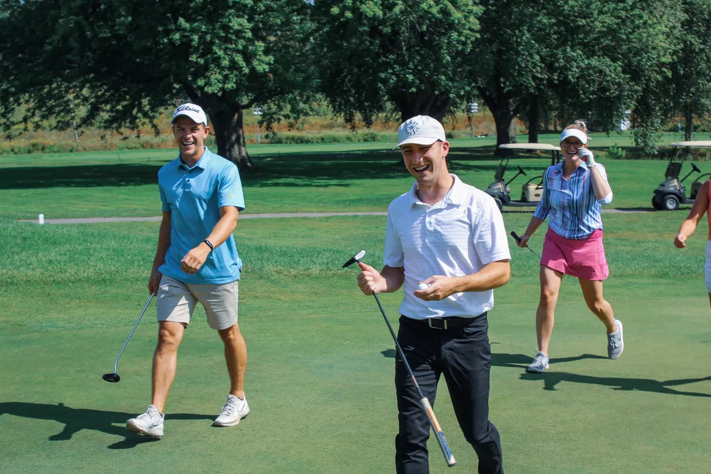 Offscript members on the course