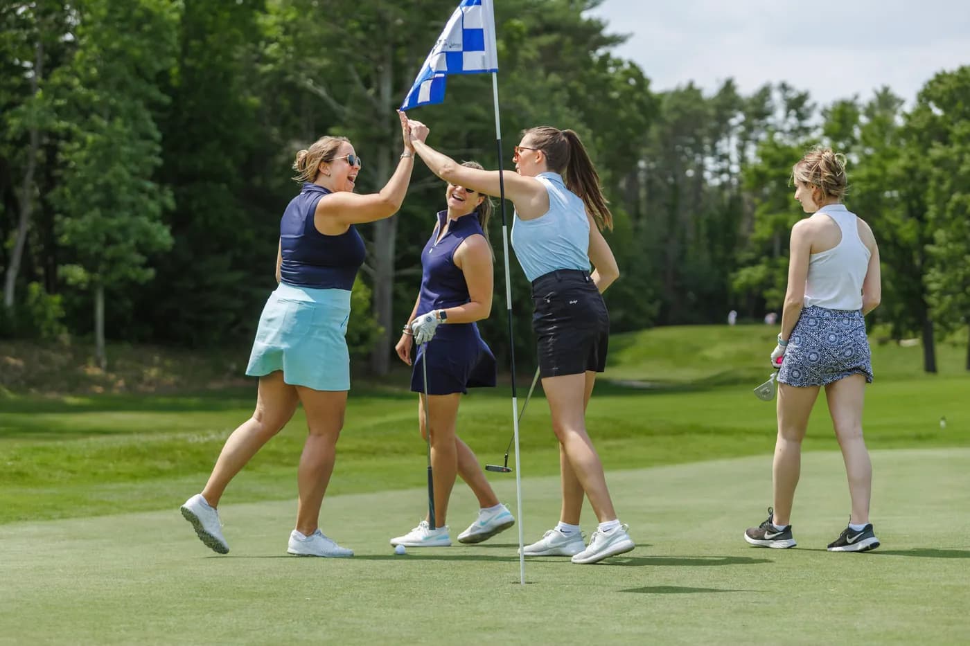 Offscript members on the course